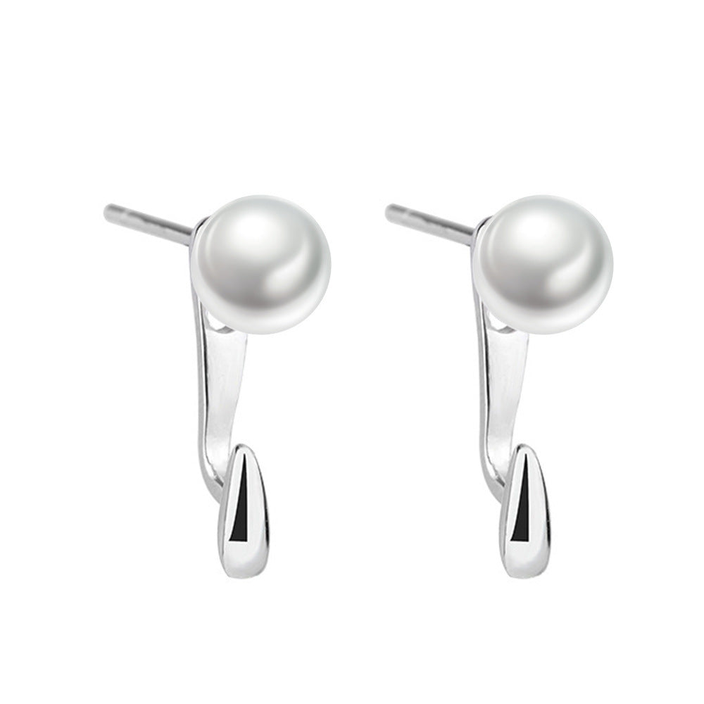 Simple Back-mounted Stud Earrings For Women