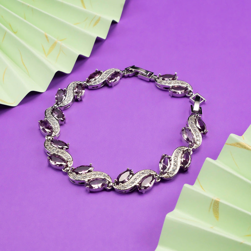 New Zircon Temperament Wild Jewelry Simple Bracelet