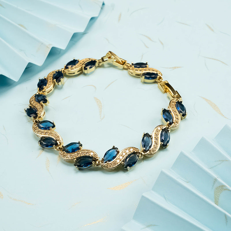 New Zircon Temperament Wild Jewelry Simple Bracelet