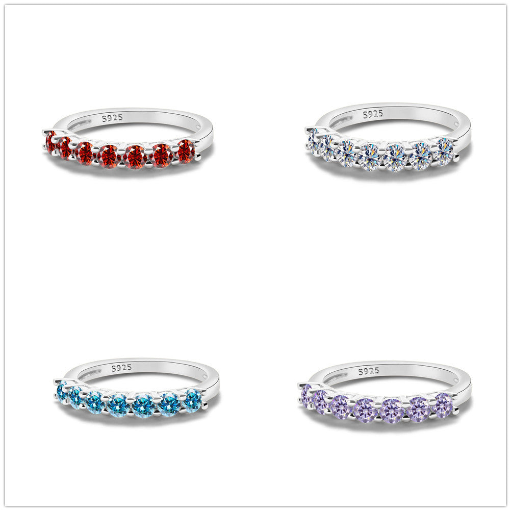 Ins Style Ring Female Moissanite Niche High Sense