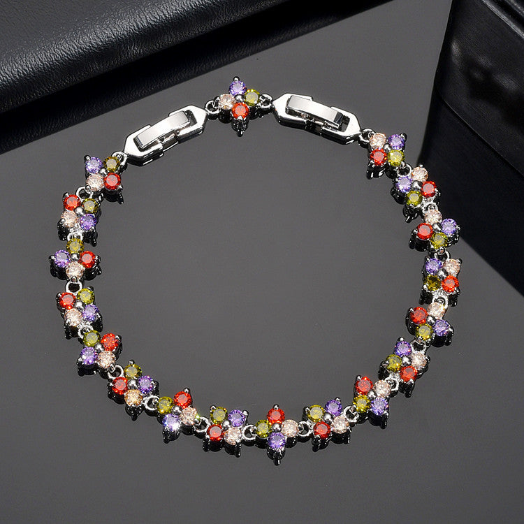 Small Flower Zircon Bracelet