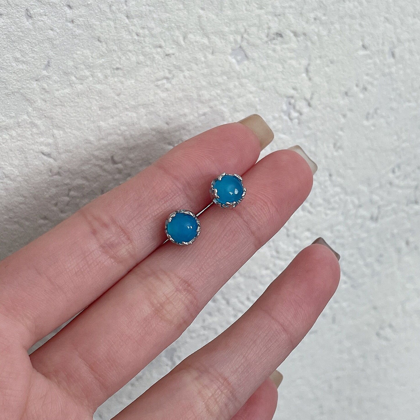 S925 Sterling Silver Colorful Zircon Earrings For Women