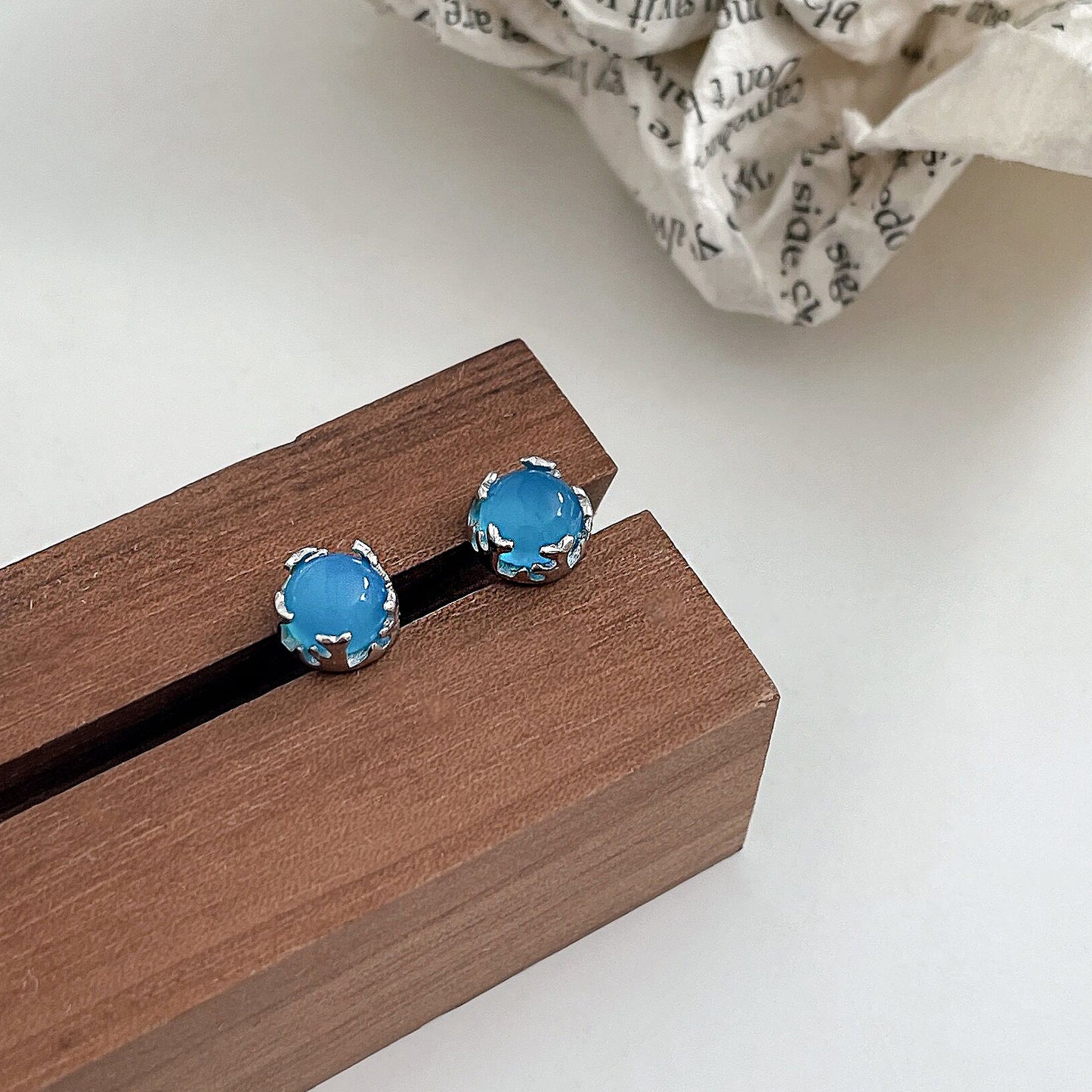 S925 Sterling Silver Colorful Zircon Earrings For Women