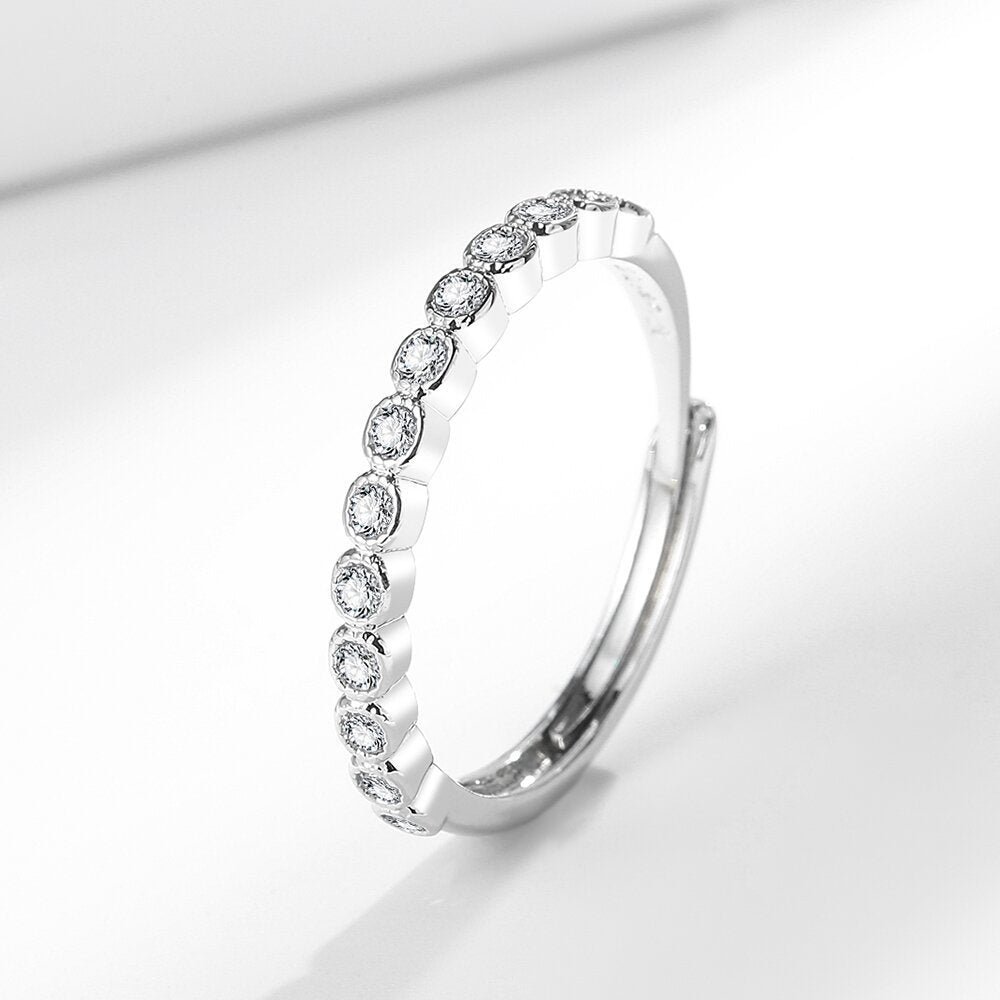 Simple Women's Light Luxury Diamond Tail Ring