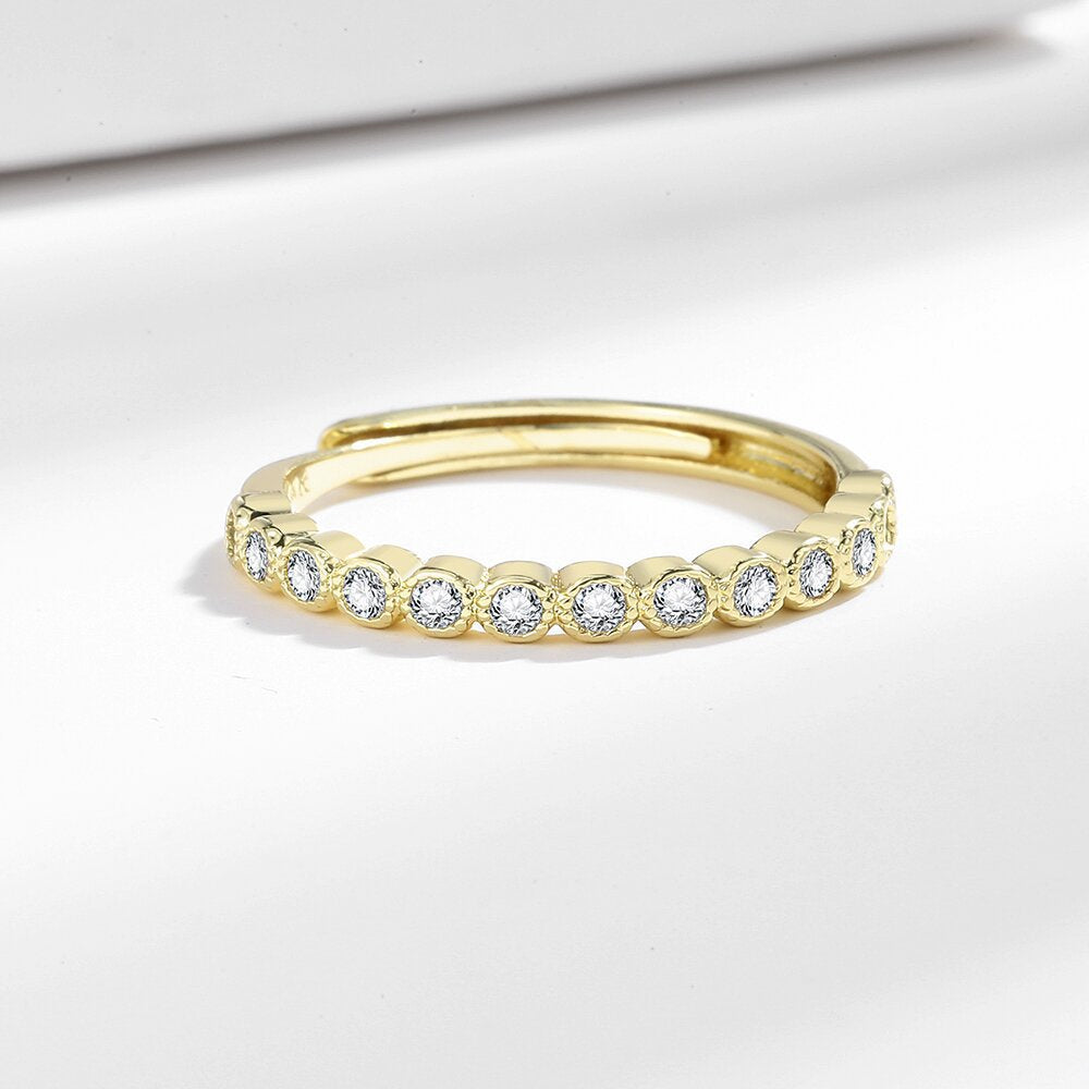 Simple Women's Light Luxury Diamond Tail Ring