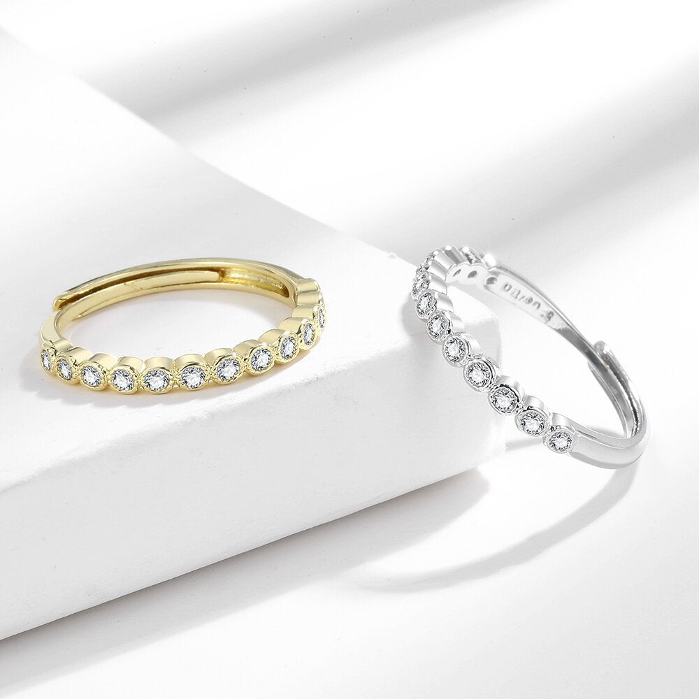 Simple Women's Light Luxury Diamond Tail Ring