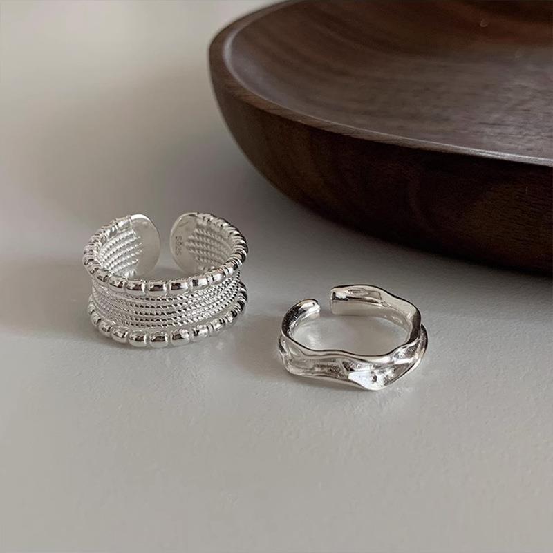 Light Luxury Woven Twisted Multilayer Niche Design Opening Adjustable Ring