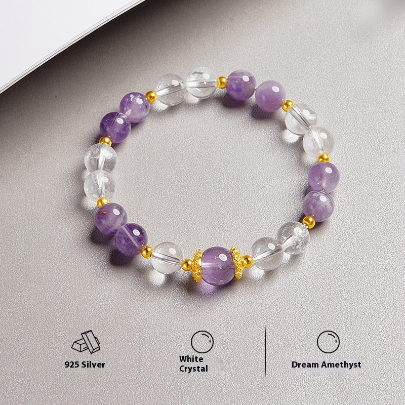 Amethyst Lucky Beads Bracelet For Women